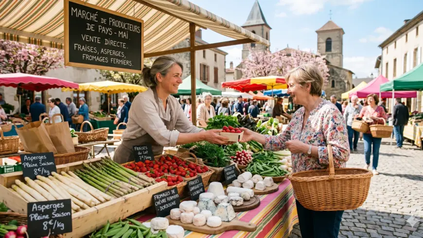 Marchés de producteurs en mai : où bien acheter local en France ?